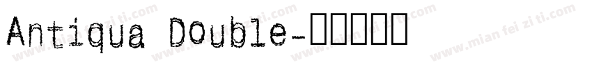 Antiqua Double字体转换